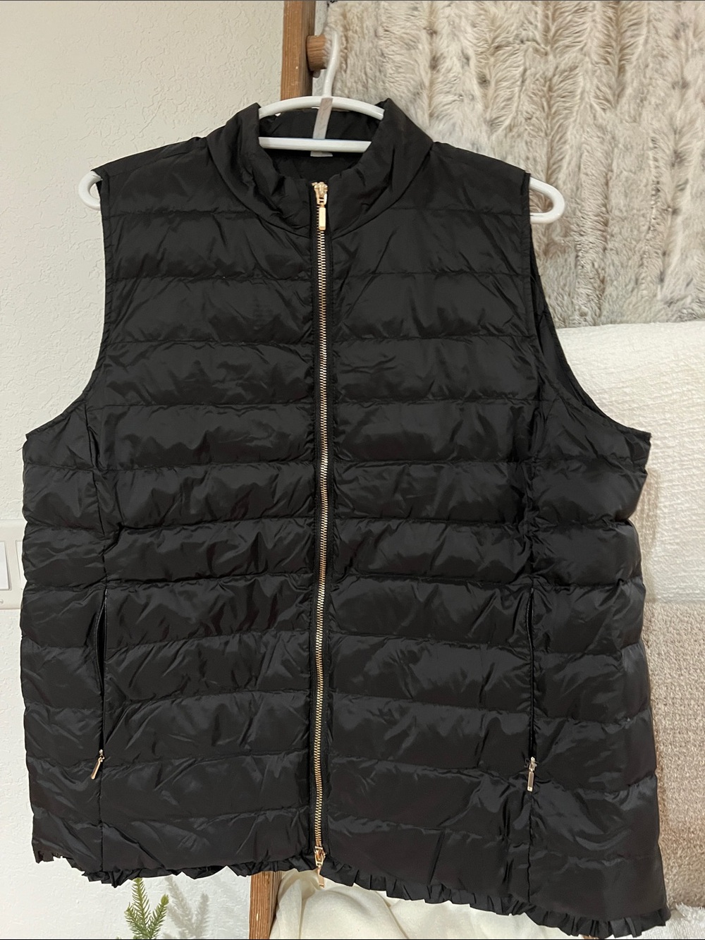 Lulu B Black Women's Puffer Jacket XL